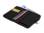Portefeuille 2 volets en cuir noir - 901