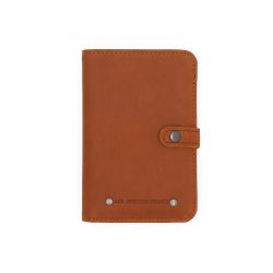 Portefeuille 2 volets en cuir fauve- 901