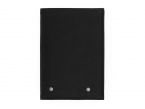 Portefeuille double rabat en cuir noir - 954 petit