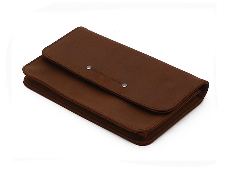 Compagnon format Iphone X+ en cuir cognac - 999