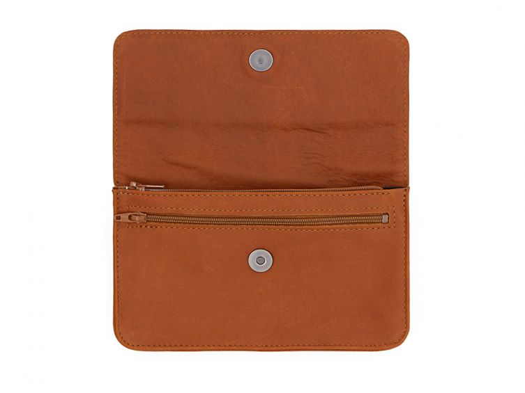 Compagnon format Iphone X+ en cuir fauve - 999