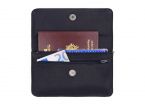 Compagnon format Iphone X+ en cuir marine - 999