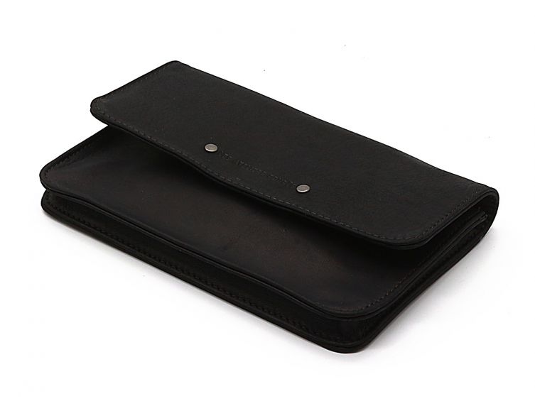 Compagnon format Iphone X+ en cuir noir - 999