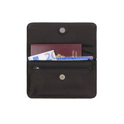 Compagnon format Iphone X+ en cuir noir - 999