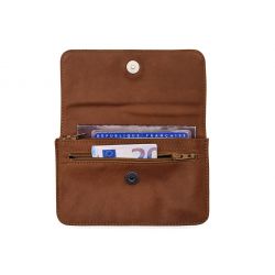 Compagnon format Iphone X en cuir fauve - 998