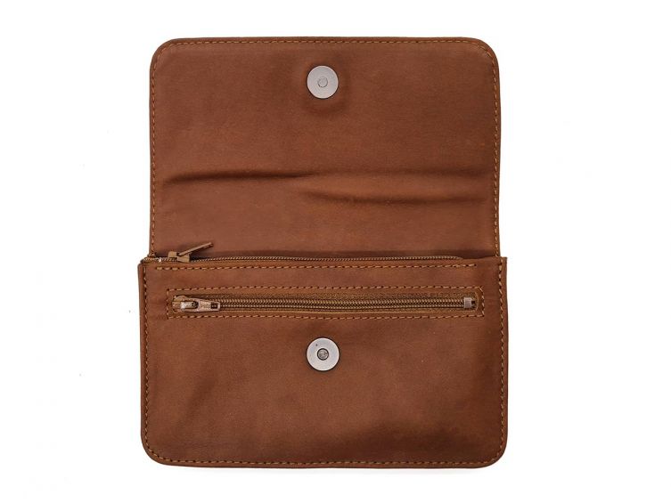 Compagnon format Iphone X en cuir fauve - 998