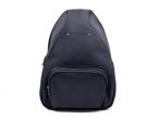 Sac à dos poire en cuir marine - 9319