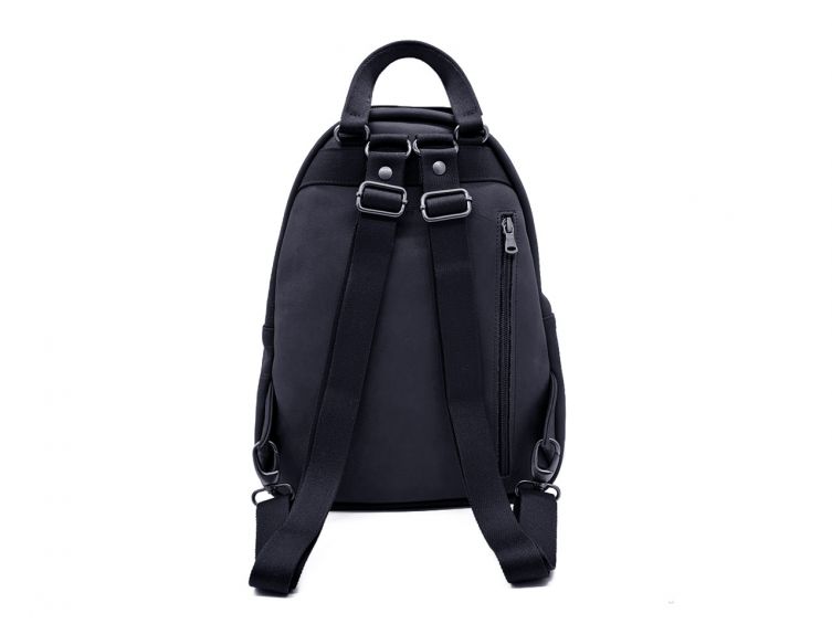 Sac à dos poire en cuir marine - 9319