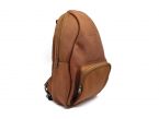 Sac à dos poire en cuir fauve - 9319