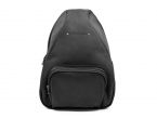 Sac à dos poire en cuir noir - 9319