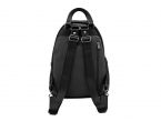 Sac à dos poire en cuir noir - 9319