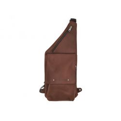 Sacoche épaule holster en cuir cognac - 9510
