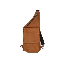 Sacoche épaule holster en cuir fauve - 9510