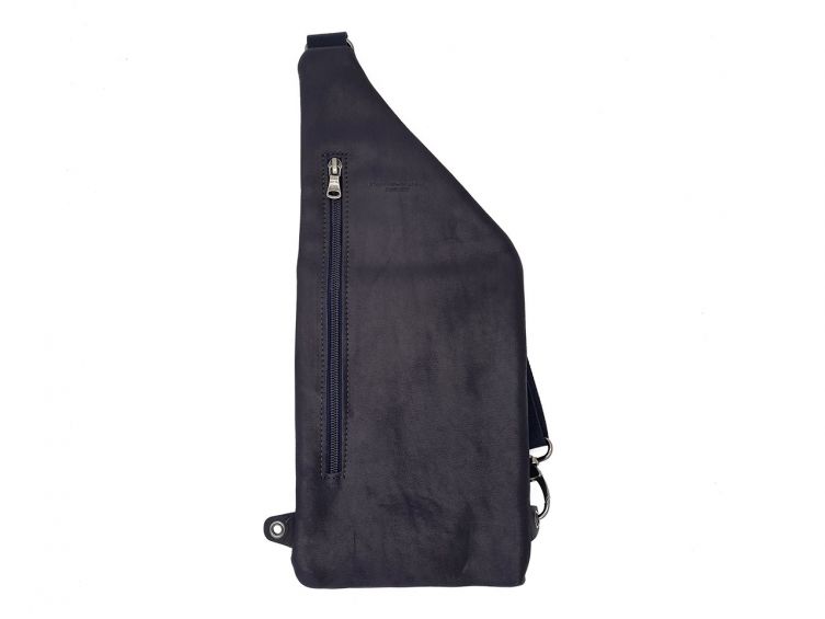 Sacoche épaule holster en cuir marine - 9510