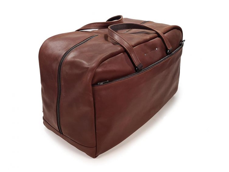 Sac de voyage en cuir cognac - 9920