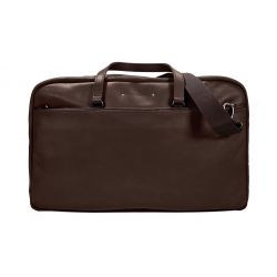 Bagage en cuir marron foncé - 9920