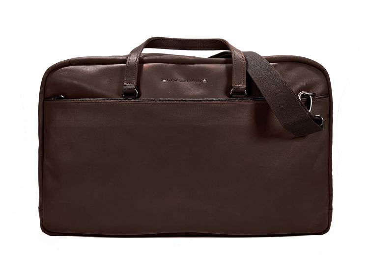 Bagage en cuir marron foncé - 9920