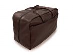 Bagage en cuir marron foncé - 9920