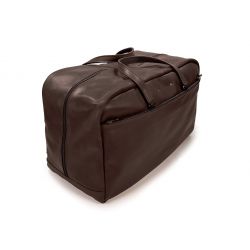 Bagage en cuir marron foncé - 9920