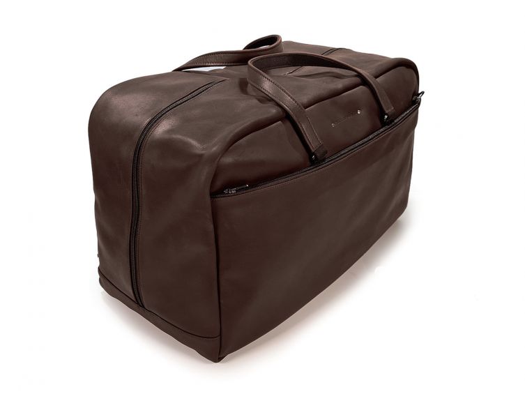 Bagage en cuir marron foncé - 9920