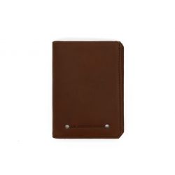 Portefeuille 2 volets anti-rfid en cuir cognac - 958 X