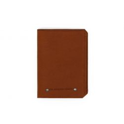 Portefeuille 2 volets anti-rfid en cuir fauve - 958 X