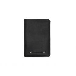 Portefeuille anti-RFID en cuir noir - 9120 X