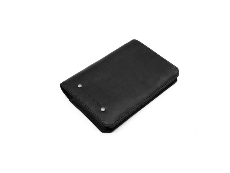 Portefeuille anti-RFID en cuir noir - 9120 X
