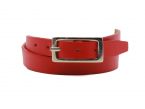 Bracelet en cuir rouge, double tour - 5095