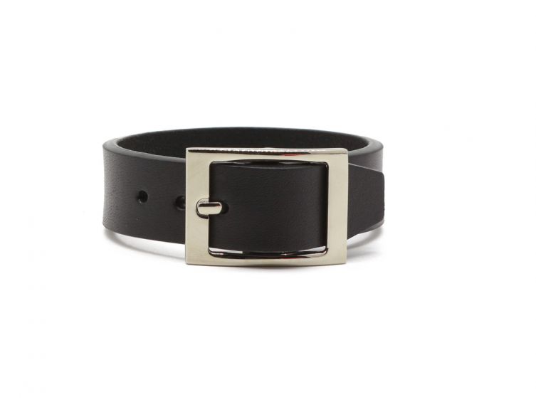 Bracelet en cuir noir - 4094