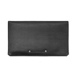 Porte chéquier portefeuille cuir noir - 9225 