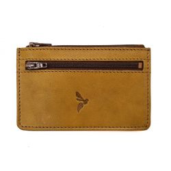 Porte-monnaie simple 2 zip "Luxe" tout cuir gold - PM-044-01
