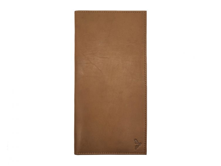 Porte chéquier "Luxe" tout cuir marron - chéquier pro - PM-029-01