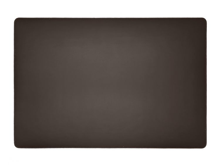 Sous-main en cuir marron foncé - 50x34 cm 