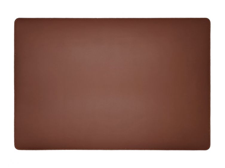 Sous-main en cuir marron - 50x34 cm 