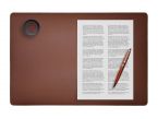 Sous-main en cuir marron - 50x34 cm 
