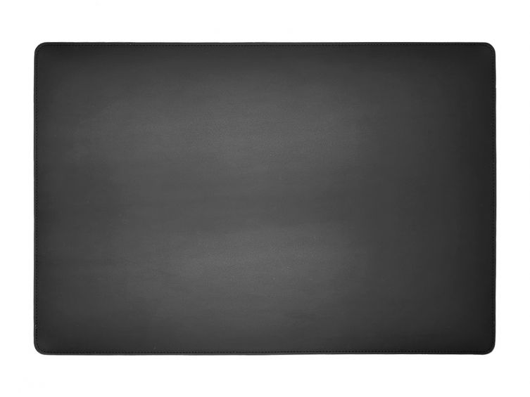 Sous-main en cuir noir - 50x34 cm