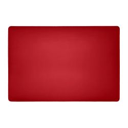 Sous-main en cuir rouge coquelicot - 50x34 cm 
