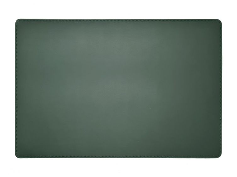 Sous-main en cuir vert anglais - 50x34 cm