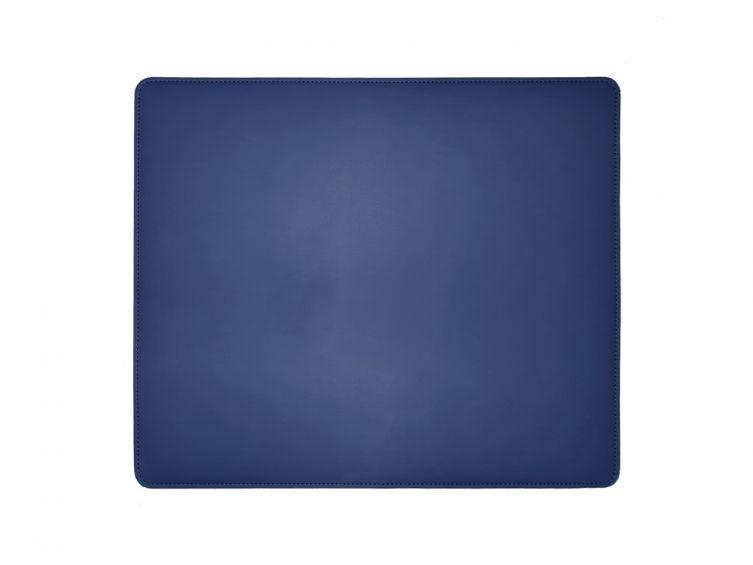 Sous-main en cuir bleu cobalt - mini - 38x32 cm 
