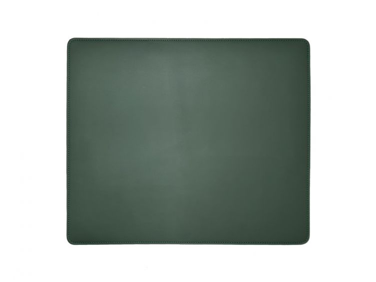 Sous-main en cuir vert anglais - mini - 38x32 cm 