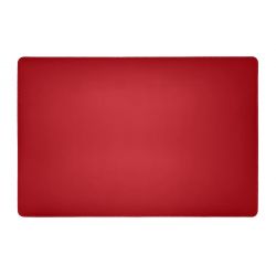 Sous-main en cuir rouge coquelicot - 60x40 cm