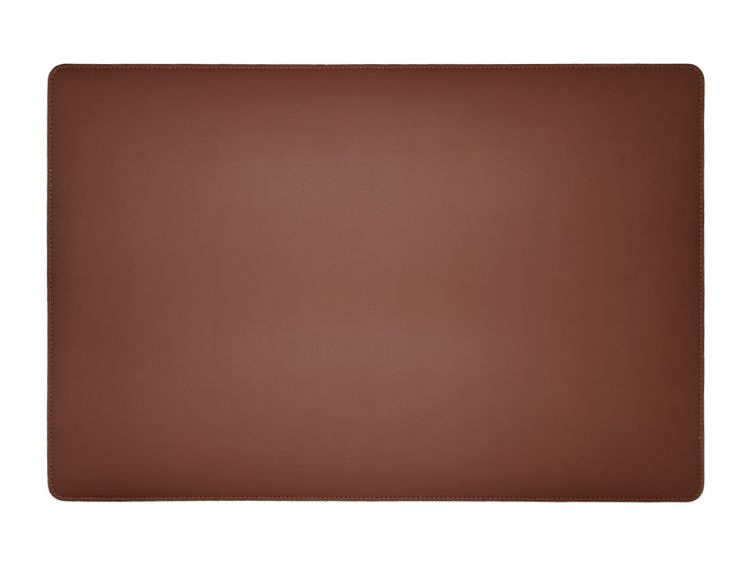 Sous-main en cuir marron - 60x40 cm 