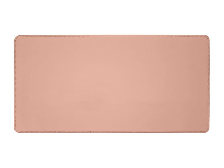 Grand sous-main en cuir rose - 80x40 cm