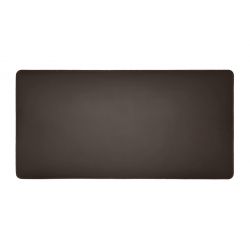 Grand sous-main en cuir marron foncé - 80x40 cm 