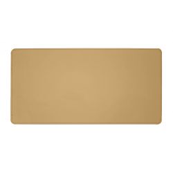 Grand sous-main en cuir beige café latte - 80x40 cm