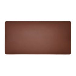 Grand sous-main en cuir marron - 80x40 cm 