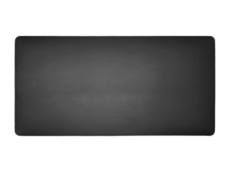 Grand sous-main en cuir noir - 80x40 cm
