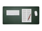 Grand sous-main en cuir vert anglais - 80x40 cm