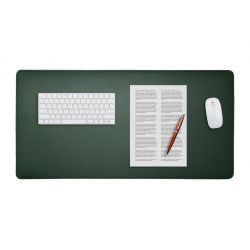 Grand sous-main en cuir vert anglais - 80x40 cm